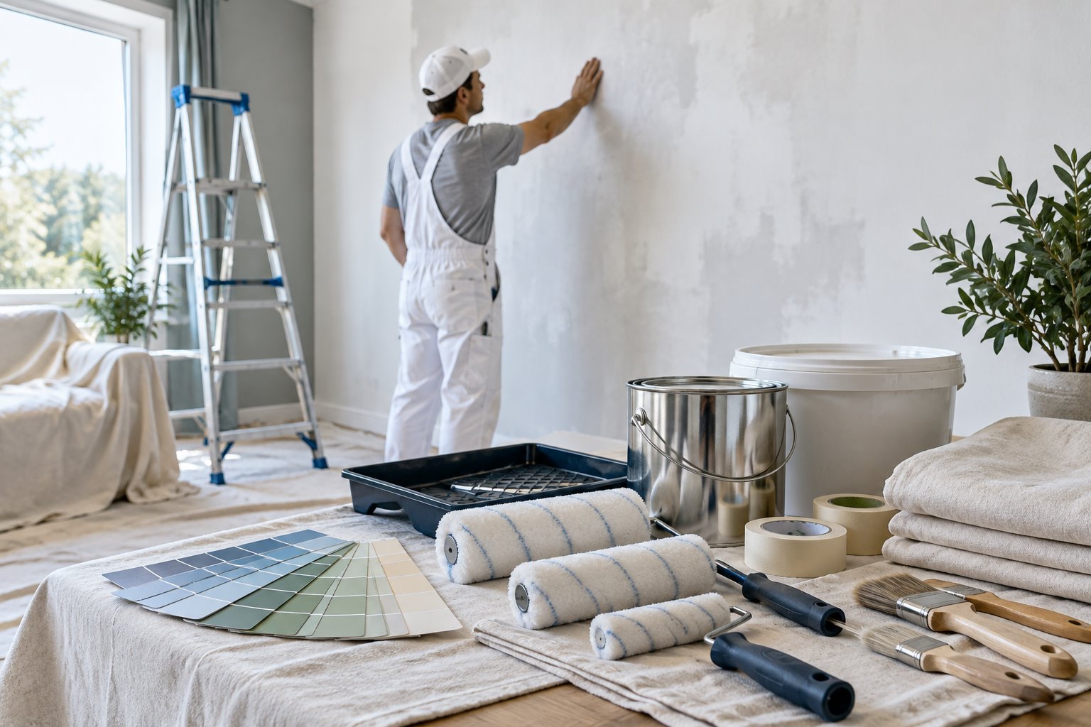 Interior and exterior painting services by Kailash Painter