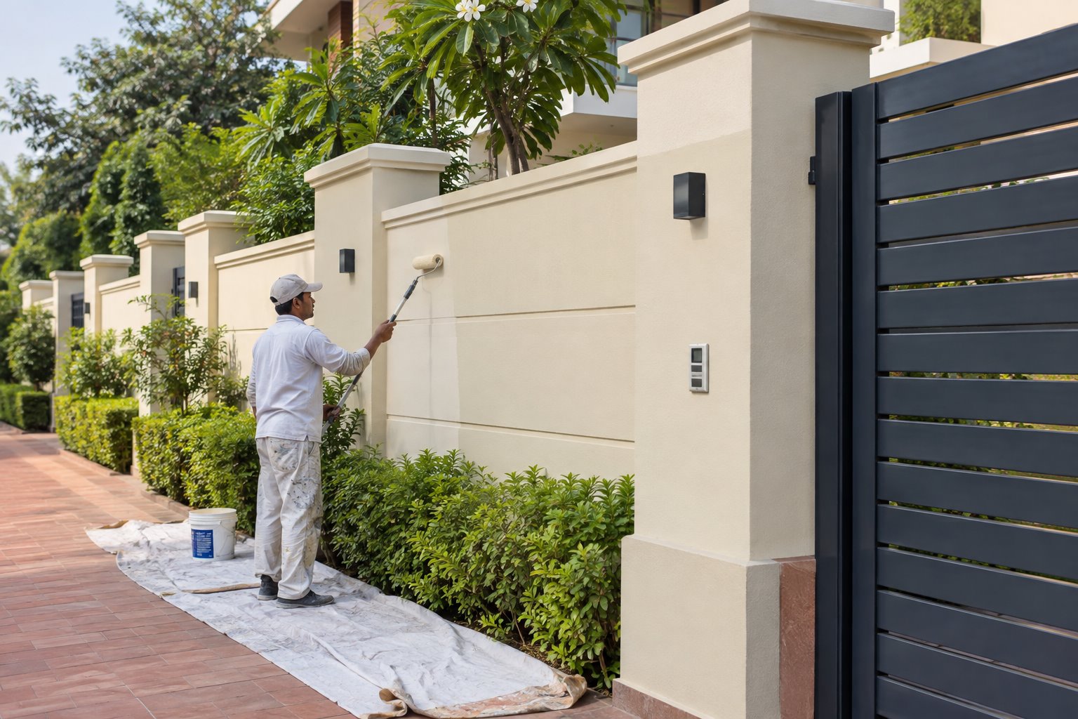 Boundary Wall Exterior Coating